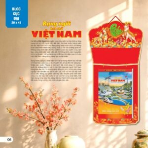 Lịch Bloc Cực Đại 2027 AH Mẫu AH02 (29 x 41 cm) Quà Tết Doanh Nghiệp Công Nghệ Hiện Đại in logo doanh nghiệp quà tặng Tết tại Quà Tặng Tech VN