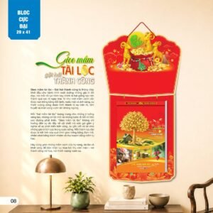 Lịch Bloc Cực Đại 2027 AH Mẫu AH03 (29 x 41cm) Quà Tết Doanh Nghiệp Công Nghệ Hiện Đại in logo doanh nghiệp quà tặng Tết tại Quà Tặng Tech VN