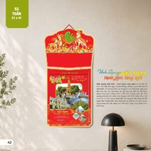 Lịch 52 Tuần 2027 AH Mẫu AH25 (31 x 41 cm) Quà Tết Doanh Nghiệp Công Nghệ Hiện Đại in logo doanh nghiệp quà tặng Tết tại Quà Tặng Tech VN