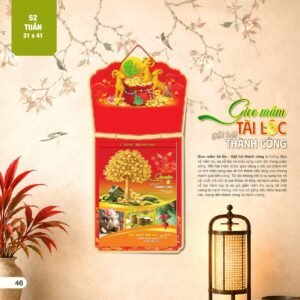 Lịch 52 Tuần 2027 AH Mẫu AH27 (31 x 41 cm) Quà Tết Doanh Nghiệp Công Nghệ Hiện Đại in logo doanh nghiệp quà tặng Tết tại Quà Tặng Tech VN