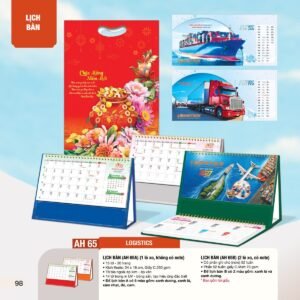Lịch Bàn Chữ M (Có Note 52 Tuần) 2027 AH Mẫu AH65 (24 x 16cm) Quà Tết Doanh Nghiệp Công Nghệ Hiện Đại in logo doanh nghiệp quà tặng Tết tại Quà Tặng Tech VN
