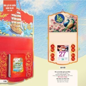 Lịch Treo Tường Lò Xo 2027 AH Mẫu AH69 (34 x 60 cm) Quà Tết Doanh Nghiệp Công Nghệ Hiện Đại in logo doanh nghiệp quà tặng Tết tại Quà Tặng Tech VN