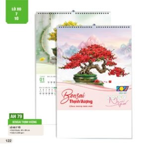 Lịch Treo Tường Lò Xo 7 Tờ 2027 AH Mẫu AH79 (40 x 60cm) Quà Tết Doanh Nghiệp Công Nghệ Hiện Đại in logo doanh nghiệp quà tặng Tết tại Quà Tặng Tech VN
