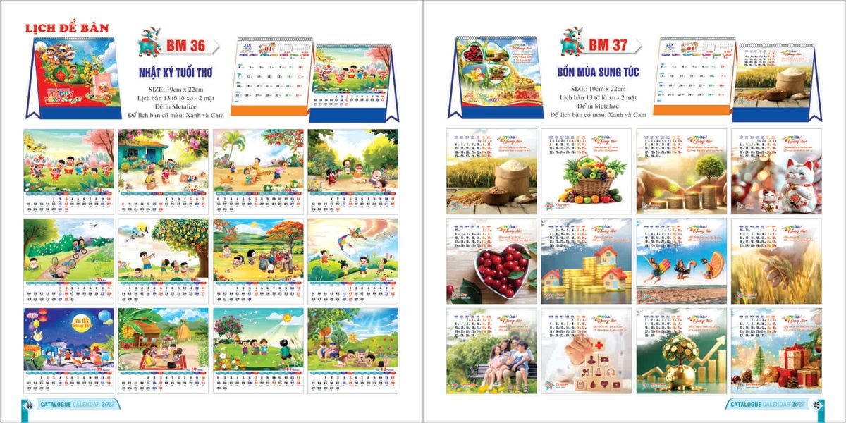 Lịch Để Bàn 2027 Bình Minh BM22 Quà Tết Doanh Nghiệp Công Nghệ Hiện Đại