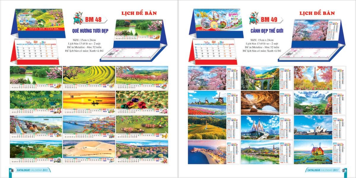 Lịch Bloc 2027 Bình Minh BM28 Quà Tết Doanh Nghiệp Công Nghệ Hiện Đại