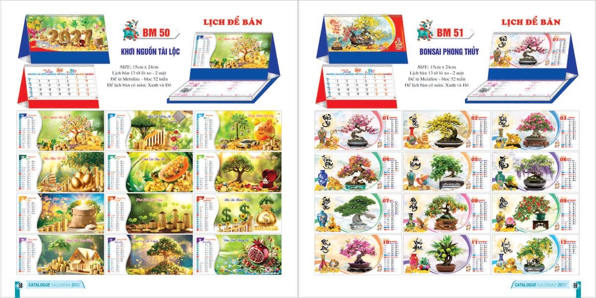 Lịch Bloc 2027 Bình Minh BM29 Quà Tết Doanh Nghiệp Công Nghệ Hiện Đại