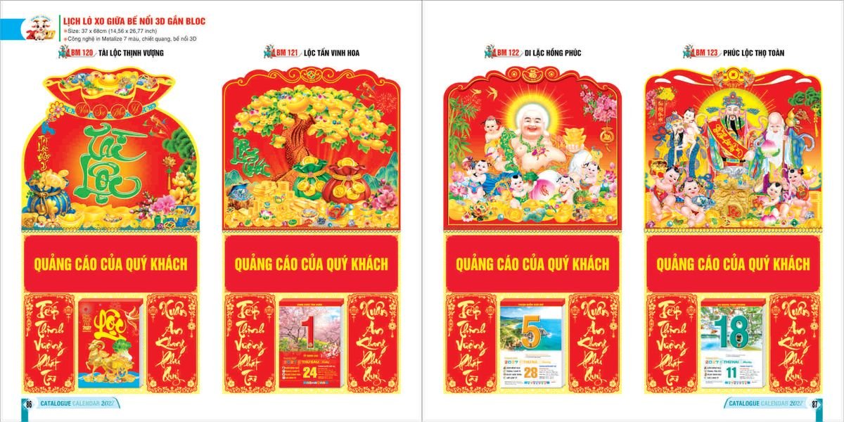 Lịch Bloc 2027 Bình Minh BM43 Quà Tết Doanh Nghiệp Công Nghệ Hiện Đại