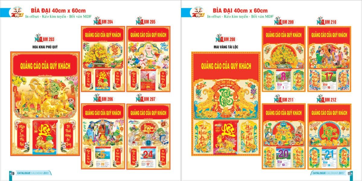 Lịch Bloc 2027 Bình Minh BM55 Quà Tết Doanh Nghiệp Công Nghệ Hiện Đại