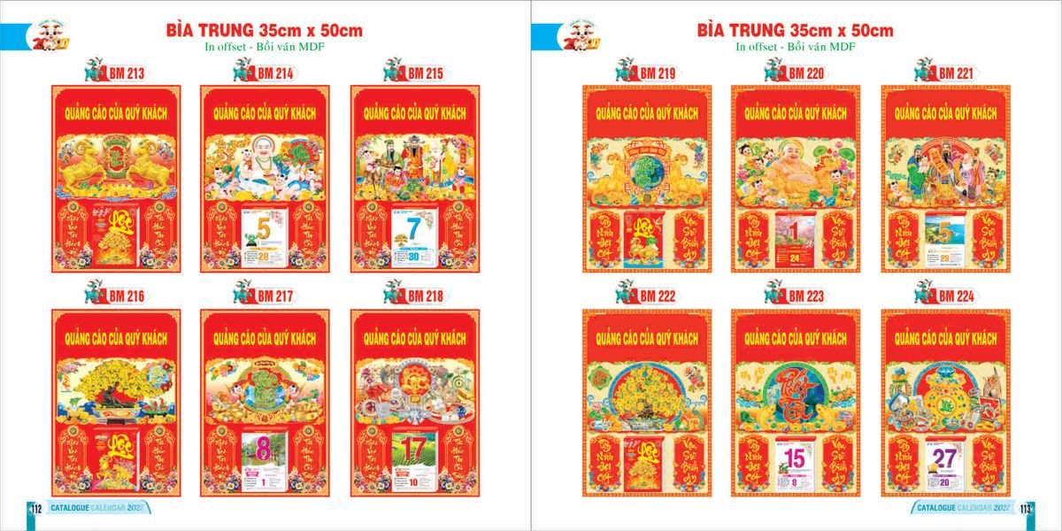 Lịch Bloc 2027 Bình Minh BM57 Quà Tết Doanh Nghiệp Công Nghệ Hiện Đại
