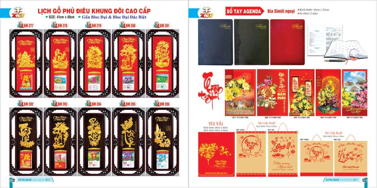 Lịch Bloc 2027 Bình Minh BM61 Quà Tết Doanh Nghiệp Công Nghệ Hiện Đại