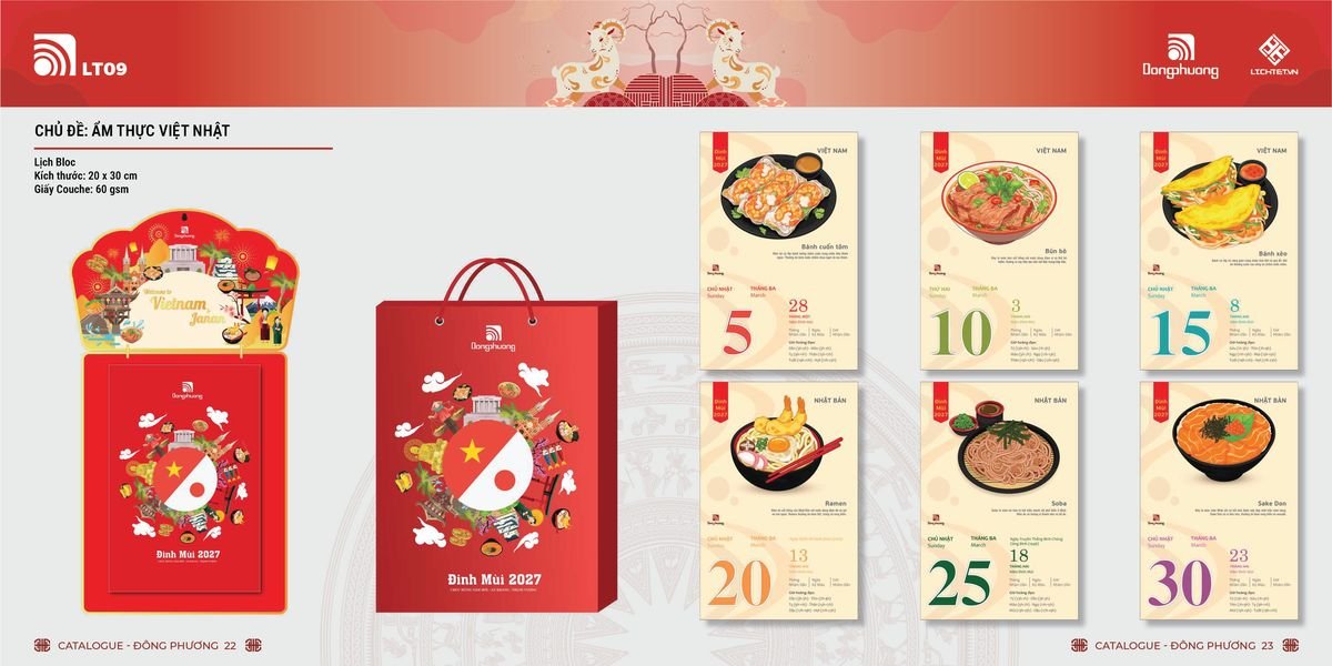 Lịch Bloc Đông Phương 2027 DP10 Quà Tết Doanh Nghiệp Công Nghệ Hiện Đại