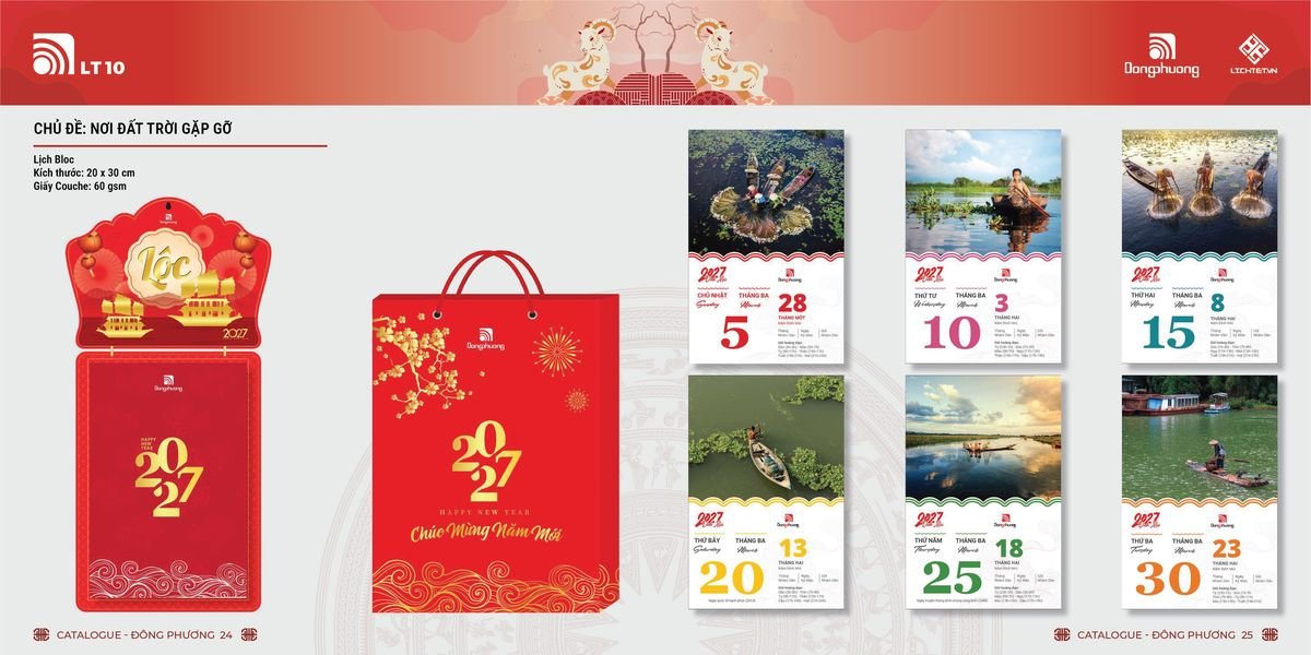 Lịch Bloc Đông Phương 2027 DP11 Quà Tết Doanh Nghiệp Công Nghệ Hiện Đại