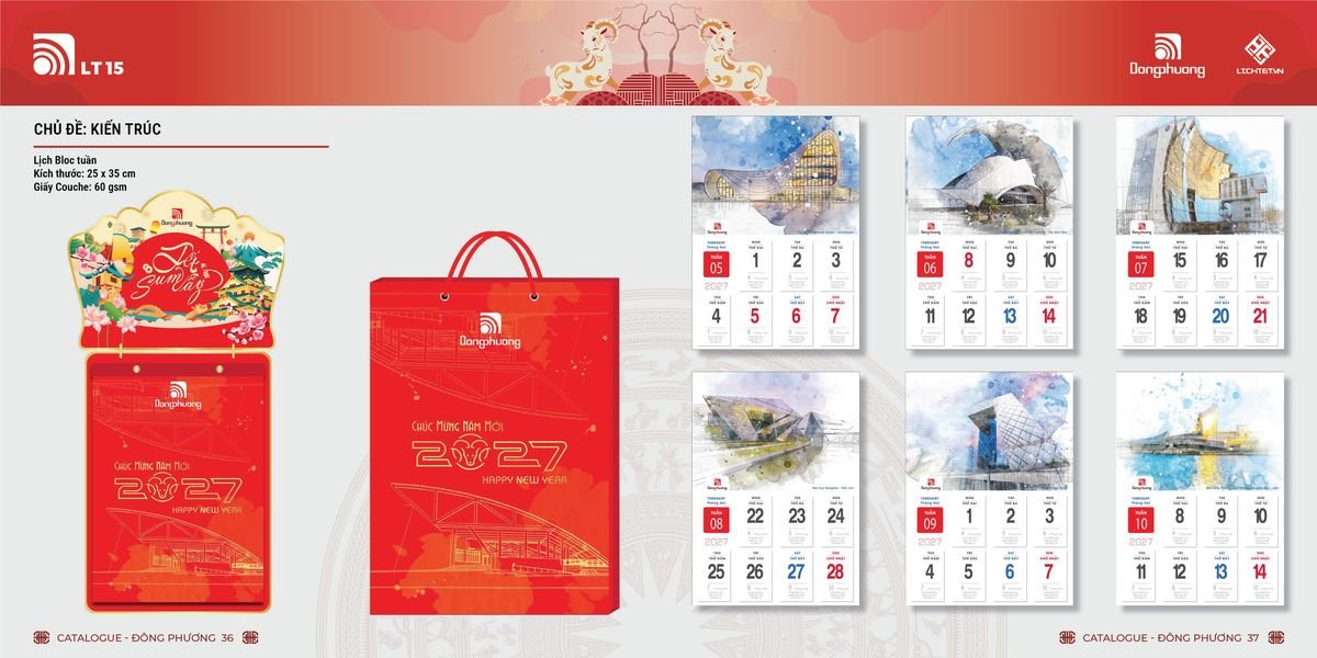 Lịch Bloc Đông Phương 2027 DP17 Quà Tết Doanh Nghiệp Công Nghệ Hiện Đại