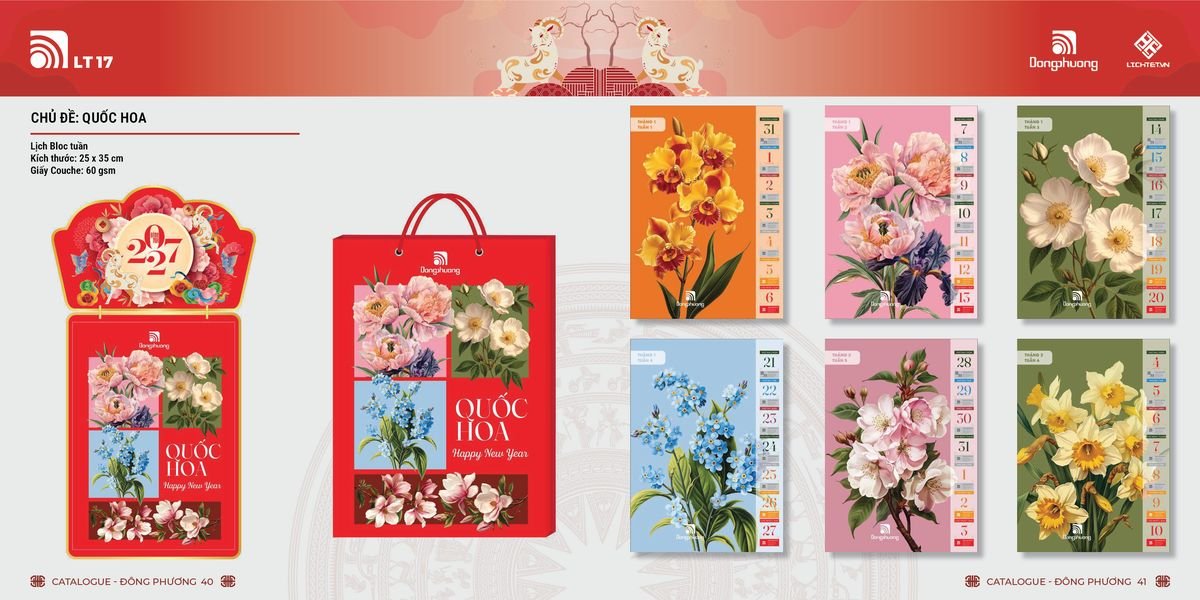 Lịch Bloc Đông Phương 2027 DP19 Quà Tết Doanh Nghiệp Công Nghệ Hiện Đại