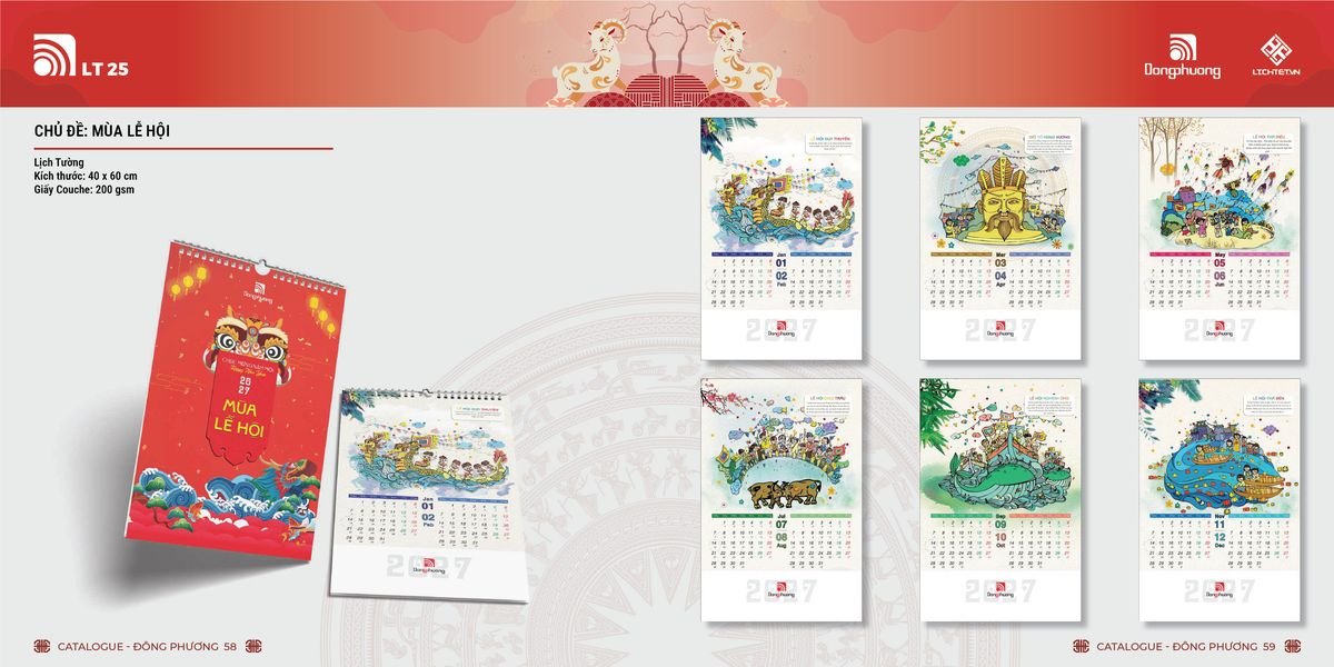 Lịch Bloc Đông Phương 2027 DP28 Quà Tết Doanh Nghiệp Công Nghệ Hiện Đại