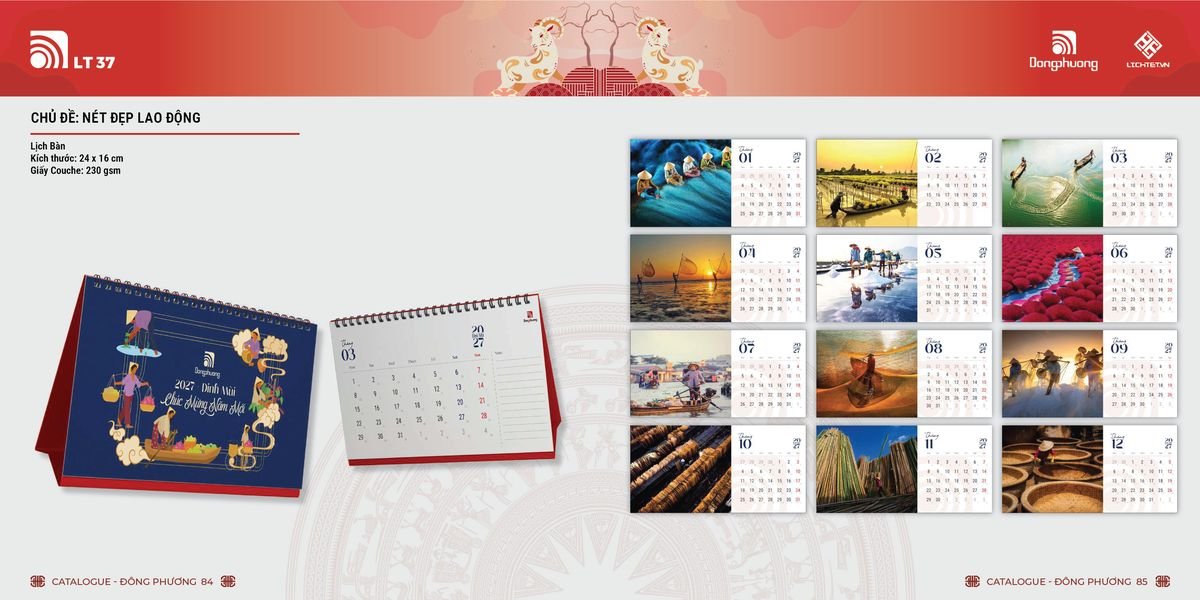 Lịch Bloc ĐP 2027 DP41 Quà Tết Doanh Nghiệp Công Nghệ Hiện Đại