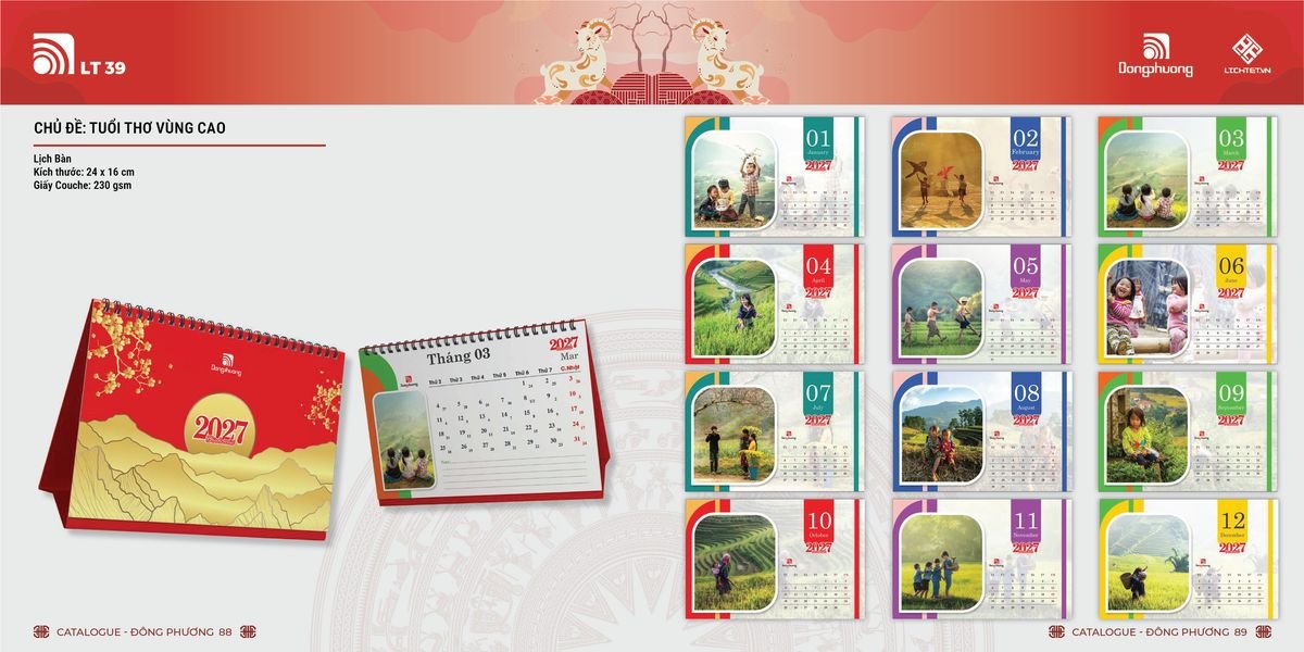 Lịch Bloc ĐP 2027 DP43 Quà Tết Doanh Nghiệp Công Nghệ Hiện Đại