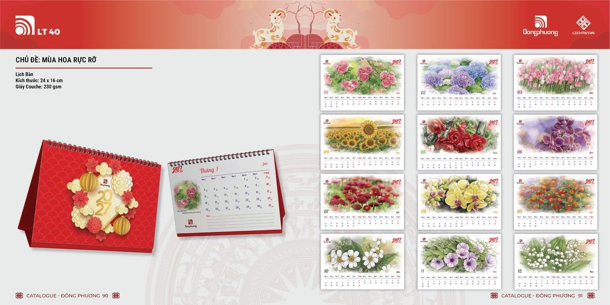Lịch Bloc ĐP 2027 DP44 Quà Tết Doanh Nghiệp Công Nghệ Hiện Đại