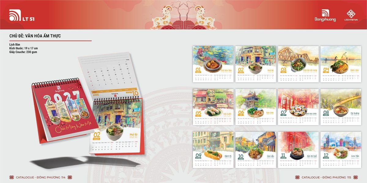 Lịch Bloc ĐP 2027 DP56 Quà Tết Doanh Nghiệp Công Nghệ Hiện Đại
