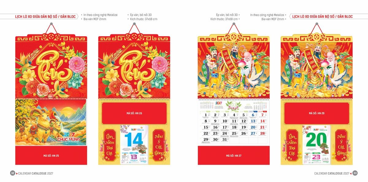 Lịch Bloc Hoa Niên 2027 Đông Phương DPHN15 Quà Tết Doanh Nghiệp Công Nghệ Hiện Đại