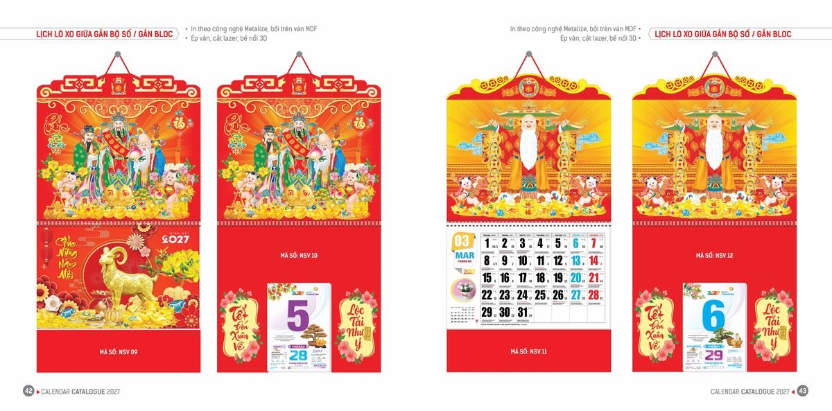 Lịch Bloc Hoa Niên 2027 Đông Phương DPHN20 Quà Tết Doanh Nghiệp Công Nghệ Hiện Đại