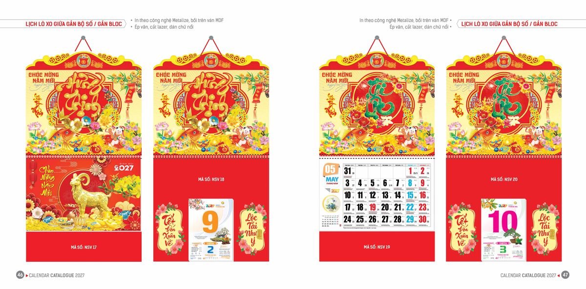 Lịch Bloc Hoa Niên 2027 Đông Phương DPHN22 Quà Tết Doanh Nghiệp Công Nghệ Hiện Đại
