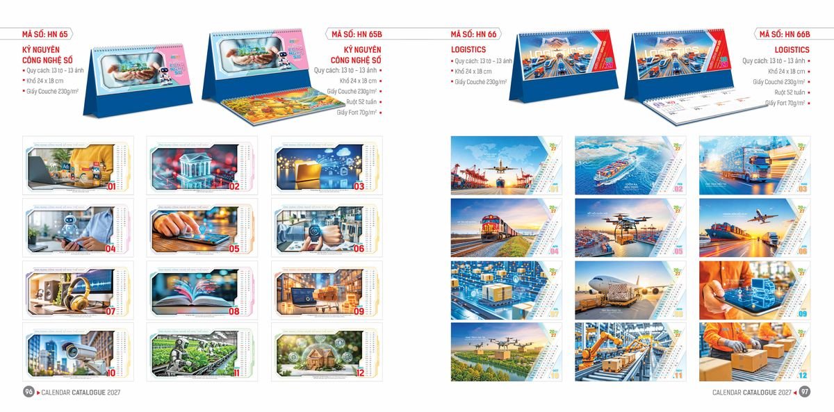 Lịch Bloc Hoa Niên 2027 Đông Phương DPHN47 Quà Tết Doanh Nghiệp Công Nghệ Hiện Đại