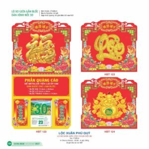 Lịch Treo Tường Lò Xo 2027 HBT Mẫu HBT123 (37 x 68cm) Quà Tết Doanh Nghiệp Công Nghệ Hiện Đại in logo doanh nghiệp quà tặng Tết tại Quà Tặng Tech VN