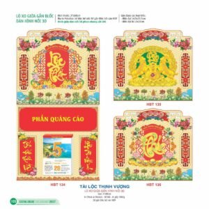 Lịch Treo Tường Lò Xo 2027 HBT Mẫu HBT134 (37 x 68cm) Quà Tết Doanh Nghiệp Công Nghệ Hiện Đại in logo doanh nghiệp quà tặng Tết tại Quà Tặng Tech VN