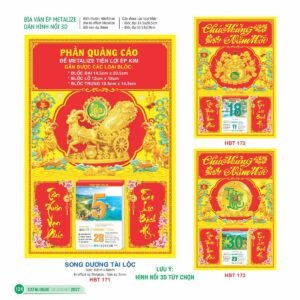 Lịch Bìa Treo 2027 HBT Mẫu HBT175 (15 x 19cm) Quà Tết Doanh Nghiệp Công Nghệ Hiện Đại in logo doanh nghiệp quà tặng Tết tại Quà Tặng Tech VN