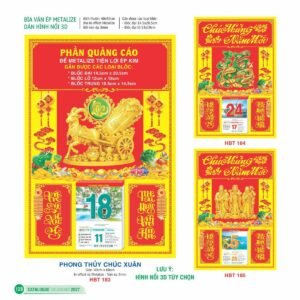 Lịch Bìa Treo 2027 HBT Mẫu HBT186 (15 x 19cm) Quà Tết Doanh Nghiệp Công Nghệ Hiện Đại in logo doanh nghiệp quà tặng Tết tại Quà Tặng Tech VN
