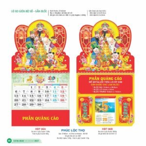Lịch Treo Tường Lò Xo 2027 HBT Mẫu HBT86B (37 x 68cm) Quà Tết Doanh Nghiệp Công Nghệ Hiện Đại in logo doanh nghiệp quà tặng Tết tại Quà Tặng Tech VN