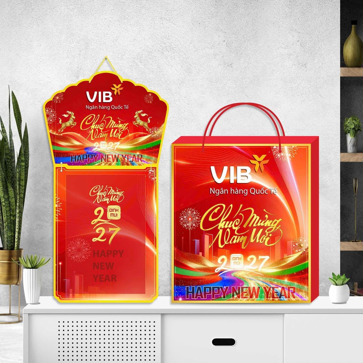 Lịch Khánh Gỗ Lamina 2 Đầu 2027 LM2D_061 - Quà Tặng Tech