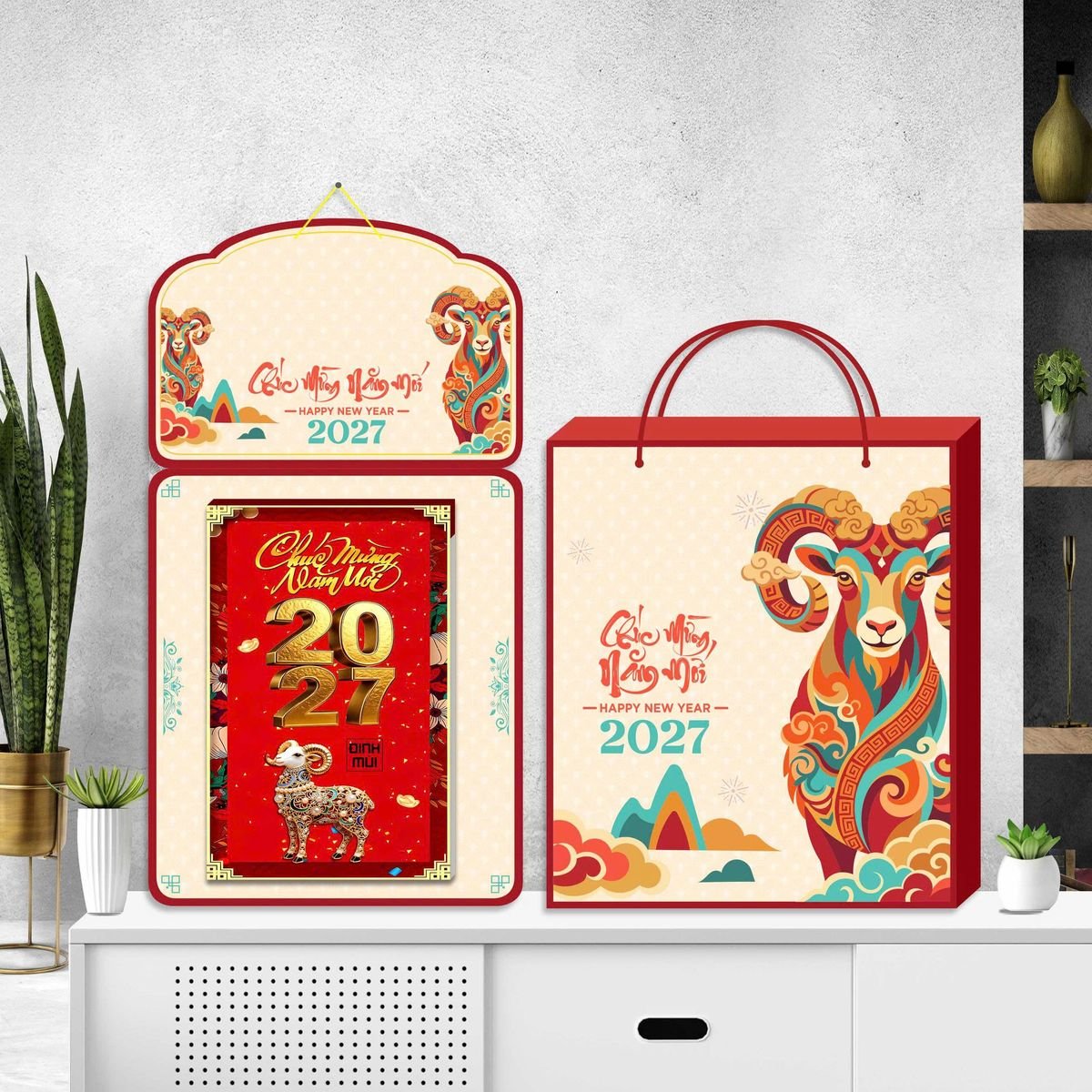 Lịch Khánh Gỗ Lamina 2 Đầu 2027 LM2D_064 - Quà Tặng Tech