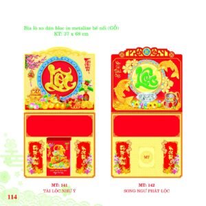 Bìa Lò Xo Dán Bloc 2027 MT Mẫu MT142 (37 x 68cm) Quà Tết Doanh Nghiệp Công Nghệ Hiện Đại in logo doanh nghiệp quà tặng Tết tại Quà Tặng Tech VN