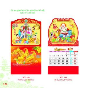 Lịch Treo Tường Lò Xo 2027 MT Mẫu MT186 - Cát Tường Như Ý (37 x 68cm) Quà Tết Doanh Nghiệp Công Nghệ Hiện Đại in logo doanh nghiệp quà tặng Tết tại Quà Tặng Tech VN