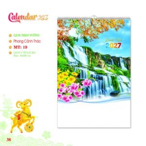 Lịch Treo Tường Lò Xo 2027 MT Mẫu MT19 (40 x 60 cm) Quà Tết Doanh Nghiệp Công Nghệ Hiện Đại in logo doanh nghiệp quà tặng Tết tại Quà Tặng Tech VN