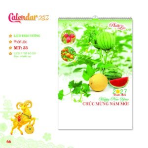Lịch Treo Tường Lò Xo 2027 MT Mẫu MT33 (40 x 60cm) Quà Tết Doanh Nghiệp Công Nghệ Hiện Đại in logo doanh nghiệp quà tặng Tết tại Quà Tặng Tech VN