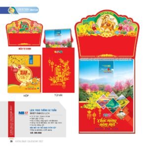Lịch 52 Tuần 2027 NB Mẫu NB17 (30 x 41cm) Quà Tết Doanh Nghiệp Công Nghệ Hiện Đại in logo doanh nghiệp quà tặng Tết tại Quà Tặng Tech VN