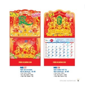 Lịch Bìa Treo 2027 NB Mẫu NB178 (29 x 41 cm) Quà Tết Doanh Nghiệp Công Nghệ Hiện Đại in logo doanh nghiệp quà tặng Tết tại Quà Tặng Tech VN