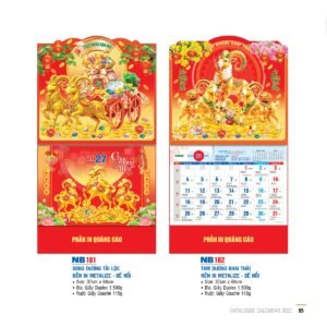 Lịch Bìa Treo 2027 NB Mẫu NB181 (29 x 41 cm) Quà Tết Doanh Nghiệp Công Nghệ Hiện Đại in logo doanh nghiệp quà tặng Tết tại Quà Tặng Tech VN