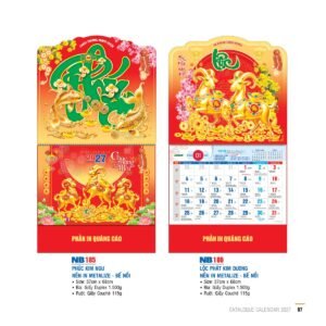 Lịch Bìa Treo 2027 NB Mẫu NB185 (29 x 41 cm) Quà Tết Doanh Nghiệp Công Nghệ Hiện Đại in logo doanh nghiệp quà tặng Tết tại Quà Tặng Tech VN