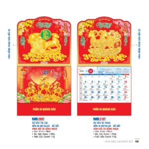 Lịch Bìa Treo 2027 NB Mẫu NB209T (29 x 41 cm) Quà Tết Doanh Nghiệp Công Nghệ Hiện Đại in logo doanh nghiệp quà tặng Tết tại Quà Tặng Tech VN