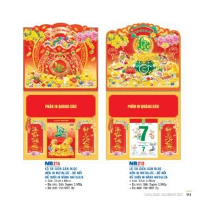 Lịch Treo Tường Lò Xo 2027 NB Mẫu NB214 (40 x 60 cm) Quà Tết Doanh Nghiệp Công Nghệ Hiện Đại in logo doanh nghiệp quà tặng Tết tại Quà Tặng Tech VN