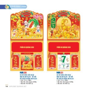 Lịch Treo Tường Lò Xo 2027 NB Mẫu NB221 (37 x 68cm) Quà Tết Doanh Nghiệp Công Nghệ Hiện Đại in logo doanh nghiệp quà tặng Tết tại Quà Tặng Tech VN