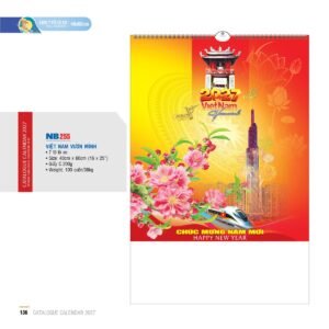 Lịch Treo Tường Lò Xo 2027 NB Mẫu NB255 (16 x 25 cm) Quà Tết Doanh Nghiệp Công Nghệ Hiện Đại in logo doanh nghiệp quà tặng Tết tại Quà Tặng Tech VN