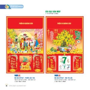 Lịch Bìa Treo 2027 NB Mẫu NB33 (40 x 60cm) Quà Tết Doanh Nghiệp Công Nghệ Hiện Đại in logo doanh nghiệp quà tặng Tết tại Quà Tặng Tech VN