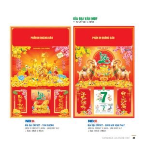 Lịch Bìa Treo 2027 NB Mẫu NB34 (29 x 41 cm) Quà Tết Doanh Nghiệp Công Nghệ Hiện Đại in logo doanh nghiệp quà tặng Tết tại Quà Tặng Tech VN