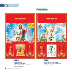 Lịch Bìa Treo 2027 NB Mẫu NB37 (40 x 60cm) Quà Tết Doanh Nghiệp Công Nghệ Hiện Đại in logo doanh nghiệp quà tặng Tết tại Quà Tặng Tech VN