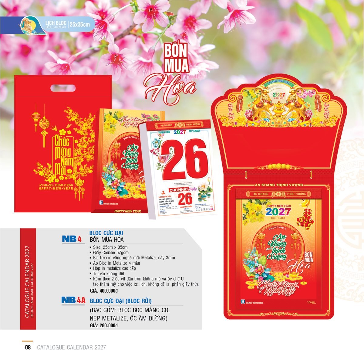Lịch Bloc Cực Đại 2027 NB Mẫu NB4A (25 x 35cm) Quà Tết Doanh Nghiệp Công Nghệ Hiện Đại Lịch Bloc Cực Đại 2027 NB Mẫu NB4A (25 x 35cm) Quà Tết Doanh Nghiệp Công Nghệ Hiện Đại in logo doanh nghiệp quà tặng Tết tại Quà Tặng Tech VN